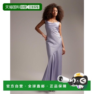Bridesmaid 女士 设计缎面不对称蝴蝶结背长 香港直邮ASOS 1h可退