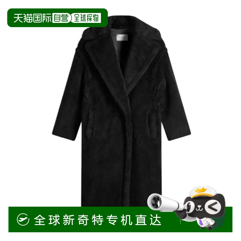 1h可退 香港直邮MAX MARA 女士大衣 TEDGIRL501 SS2025 黑色 长款