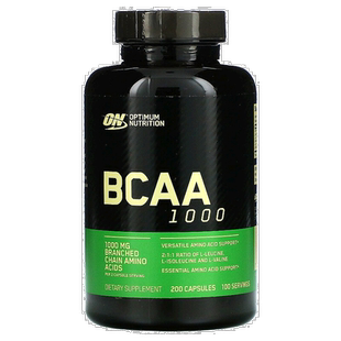 香港直发Optimum  Nutrition欧普蒙特支链氨基酸胶囊促恢复200粒