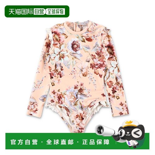 1h可退 香港直邮ZIMMERMANN 女童 Awaken kid's 长袖泳衣童装 584