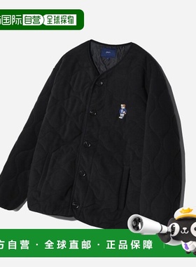 韩国直邮YALE EMBORIDERY DAN COLLARLESS QUILTING FLEECE JACKE