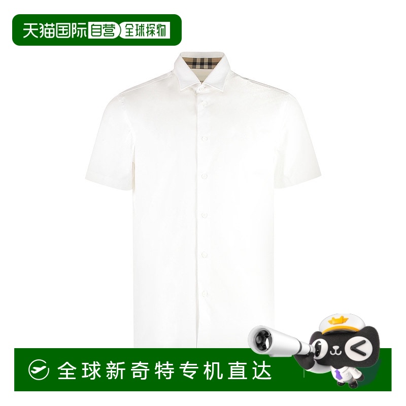 1h可退 香港直邮潮奢 Burberry 巴宝莉 男士 短袖棉质衬衫 807959