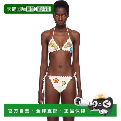 1h可退 香港直邮潮奢 Casablanca 女士 白色 Motif Crochet 比基