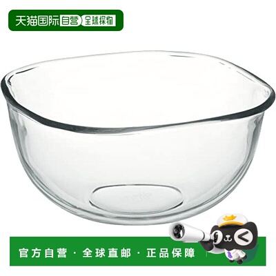 【日本直邮】Iwaki 怡万家 耐热玻璃碗  3.3L 方形23×23cm BC337
