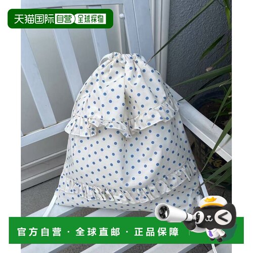 1h可退 日本直邮MEMECLE 女士 圆点荷叶边双肩包 SDL0291