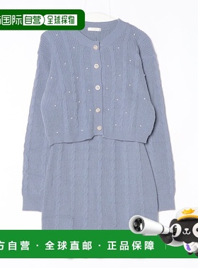 1h可退 日本直邮ASTORIA ODIER 女装 装饰珍珠 缆绳针织上衣 8095