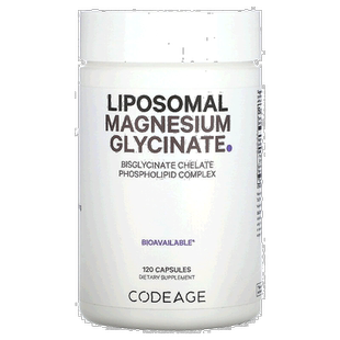 香港直邮Codeage,脂质体甘氨酸镁120粒复合营养胶囊籽油补充剂