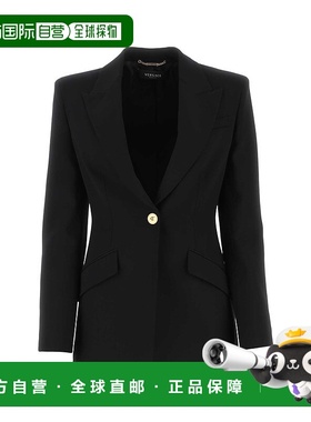 香港直邮VERSACE 女士外套 10090951A066081B000 黑色 Single bre