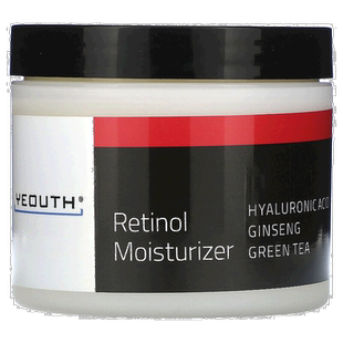 香港直邮Yeouth,视黄醇保湿面霜，含透明质酸/姜/绿茶，4 液量盎1