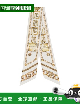 香港直邮BALMAIN 女士围巾 FF1XF090SF15GAD AW2025 白色 Chains