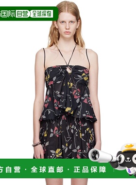 1h可退 香港直邮潮奢 ISABEL MARANT 女士 黑色 Gabao 上装 23PHT