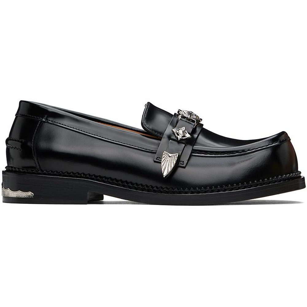 Toga Virilis|黑色抛光乐福鞋