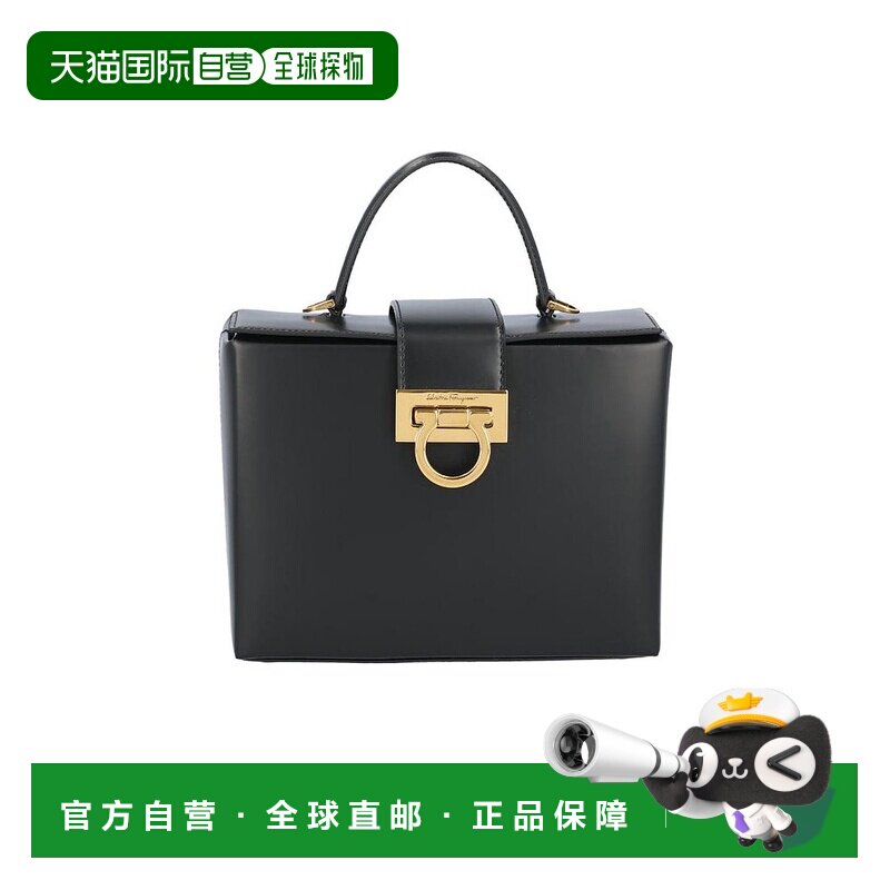 香港直邮Salvatore Ferragamo 箱形手提包单肩包斜挎包 211981