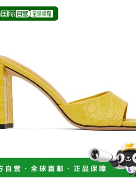 1h可退 香港直邮潮奢 BY FAR 女士 黄色 Michele 凉鞋 23CRMICHMD