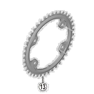 【日本直邮】禧玛诺 自行车补修零件 FC-RX810 链环 40T