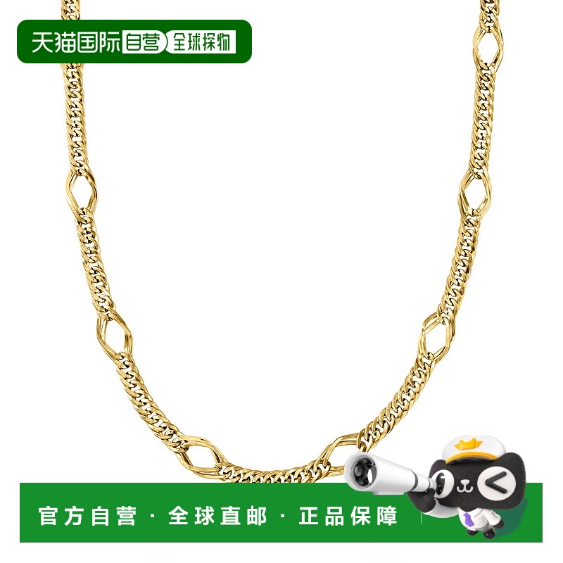 自营Ross-Simons 14kt Yellow Gold Geometric Oval-Link Necklac