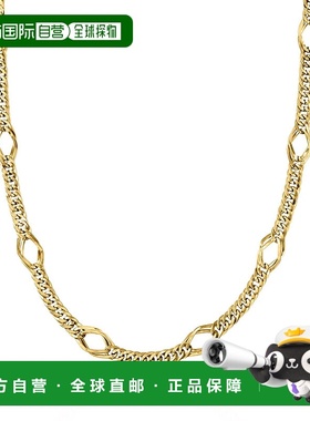 自营Ross-Simons 14kt Yellow Gold Geometric Oval-Link Necklac