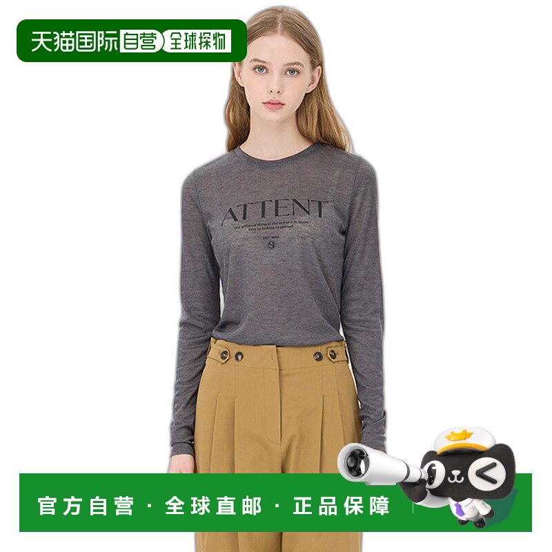 韩国直邮SISLEY 女士女装T恤 SATS09441DG高档舒适 时尚简约百搭