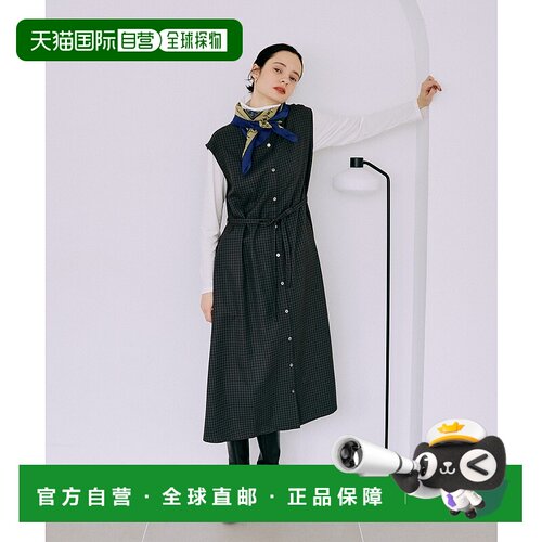 1h可退 日本直邮LA MARINE FRANCAISE 女装 纯色立领背带裙 宽松