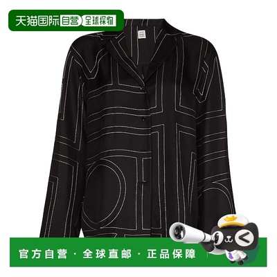 1h可退 香港直邮toteme 女士 TOTEME PRE 黑色衬衫 213755707925
