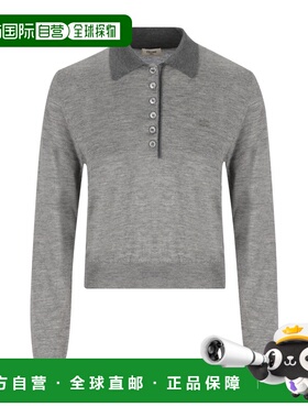 1h可退 香港直邮Celine 长袖针织Polo衫 RX0FD0W27.