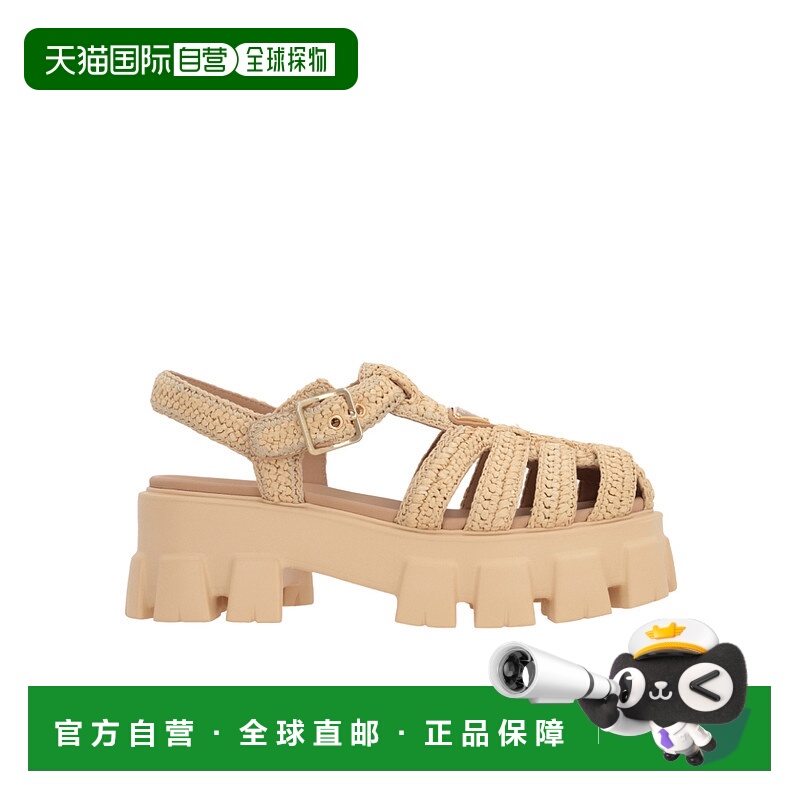 【99新未使用】香港直邮Prada Monolith圆头平底凉鞋 1X138N3L8WF