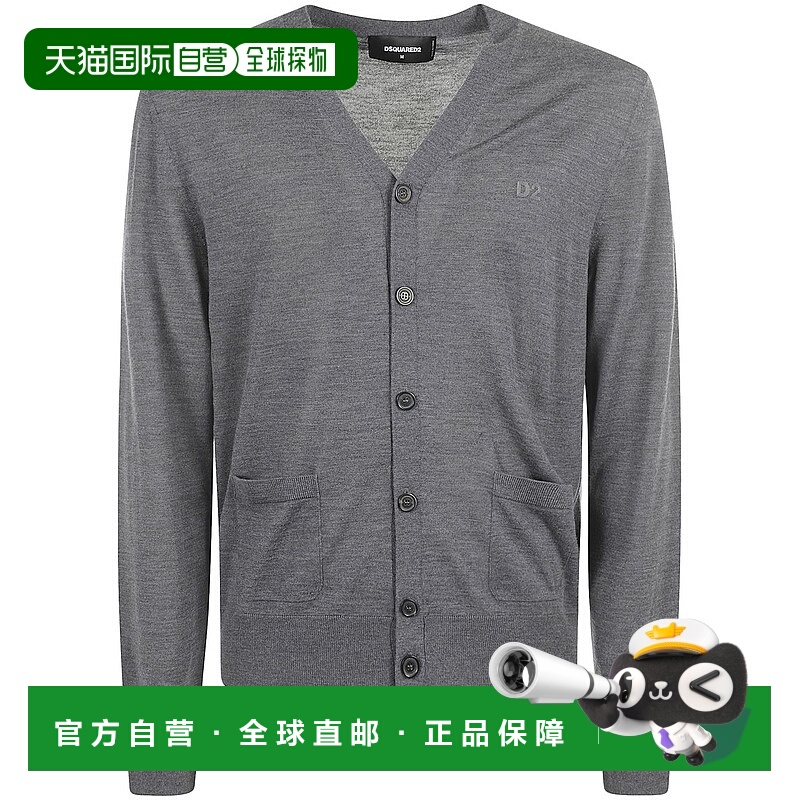 1h可退 香港直邮潮奢 Dsquared2 二次方 男士 长袖针织开衫 S74HA