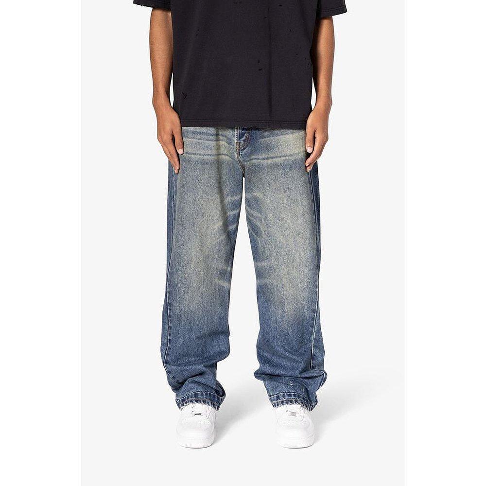 美国直邮mnml 超宽松水洗牛仔裤 蓝色 男装 牛仔裤