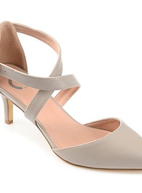 【美国奥莱】直发 Journee Collection 女式 Riva 高跟鞋 - 灰色