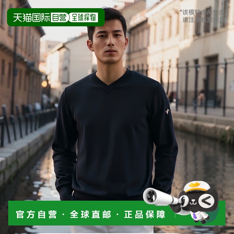 香港直邮EA7 Emporio Armani 小V领长袖针织衫 SLM07MSL04M阿玛尼