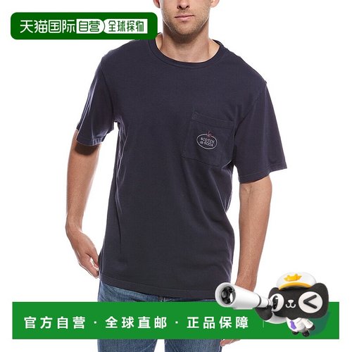 自营Scotch & Soda Garment-Dyed Pocket T-Shirt - blue 美国奥