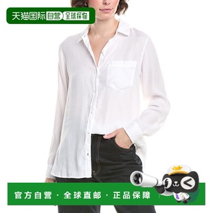 美国奥莱直发 白色 自营Bella Dahl男朋友衬衫