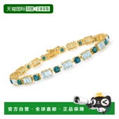 and Sky Topaz 自营Ross Blue London Bracelet Simons 18kt