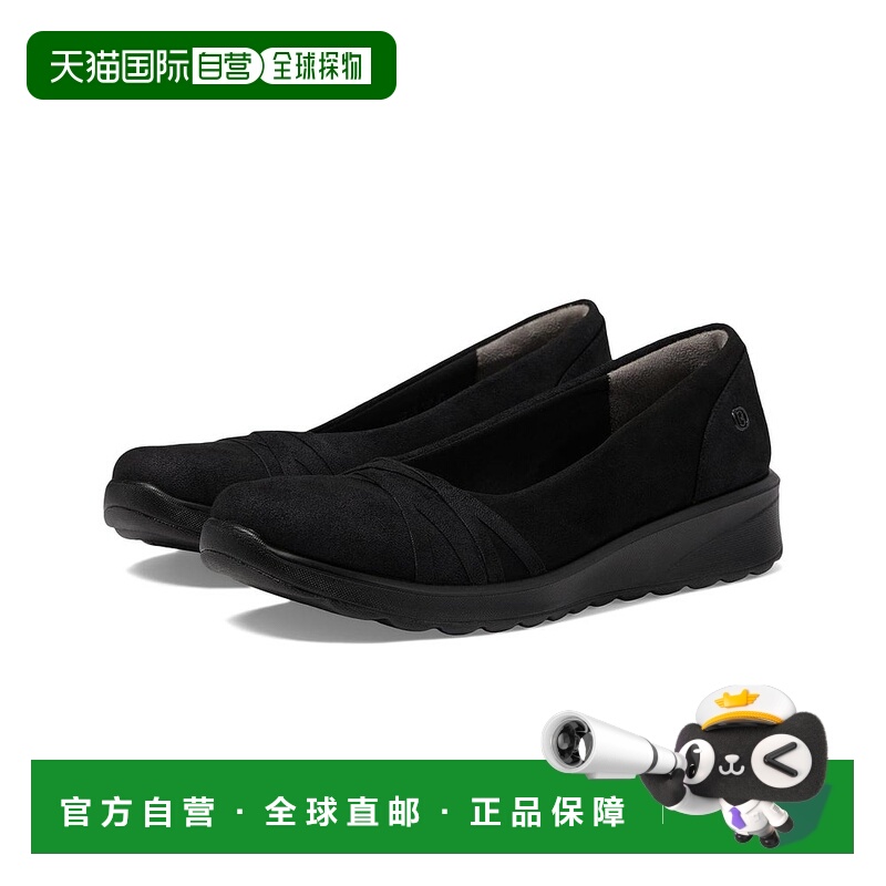 1h可退 【美国直邮】BZees女士时装鞋浅口平底圆头真皮休闲时尚透