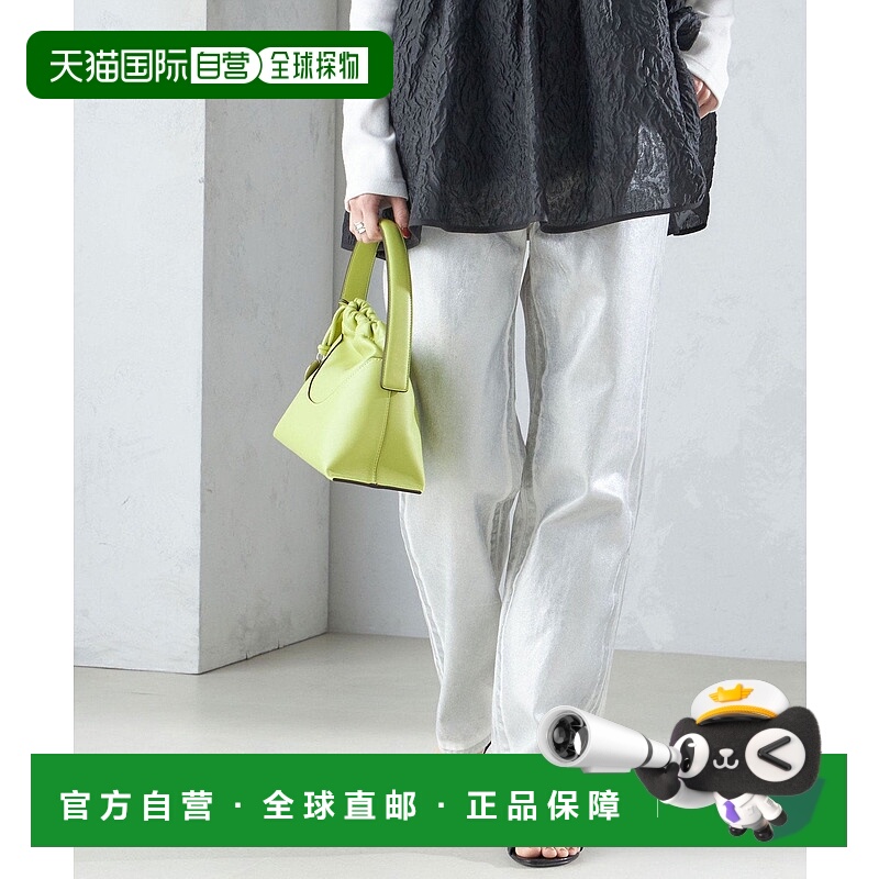 日本直邮SHIPS 箔印花直筒牛仔裤24SS宽松