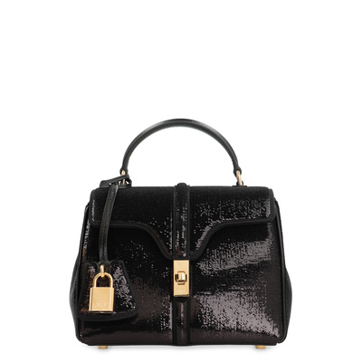 香港直邮CELINE 女士手提包 123102GTN38NO AW2025 黑色 Bag 16 M