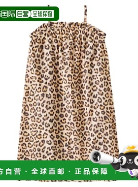 1h可退 香港直邮Molo 女童 Connie 豹纹棉质长款连衣裙童装