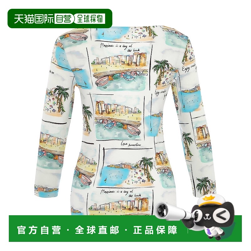 自营dolcezzaWomen's Le Sable Et La Mer Beach Vacation Long S