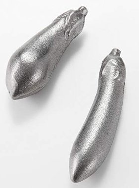 日本直邮IWACHU岩鋳家用补铁伴侣南部铁器铁茄子银色2根33003