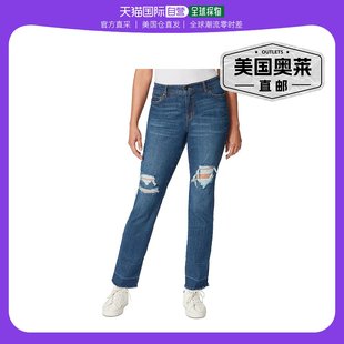 Slim Fit Jeans gloria Straight Mid vanderbilt女士 Rise Leg