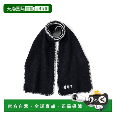 1h可退 日本直邮BEAMS BOY 女装 手工刺绣 全羊毛质感 编织围巾 1