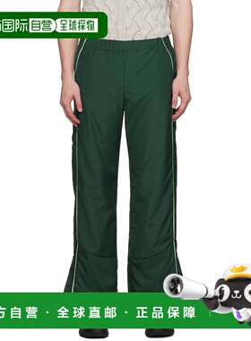 1h可退 香港直邮潮奢 Robyn Lynch 男士 绿色滚边运动裤 AW23RLTR