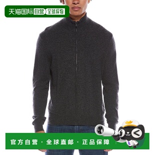 自营Amicale Cashmere Plaited Zip Cashmere Zip Sweater - gray