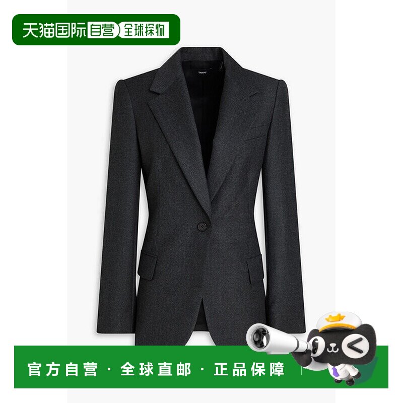 1h可退 香港直邮THEORY 希尔瑞 女士 羊毛法兰绒西装外套 P080110