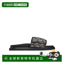1h可退 香港直邮DIOR 男士拖鞋 3SA167ZSAH961 CO 黑色 露趾平底