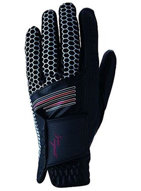 日本直邮Kasco高尔夫手套男士手背伸缩号好黑色23cmZI-1926