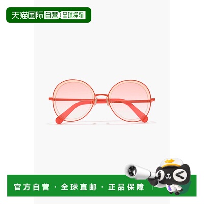 1h可退 香港直邮ZIMMERMANN 女士 椭圆框金属太阳眼镜 4000F22CO