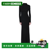 垂褶连衣裙长裙 香港直邮Alaia 长袖 AA9R2870J090C