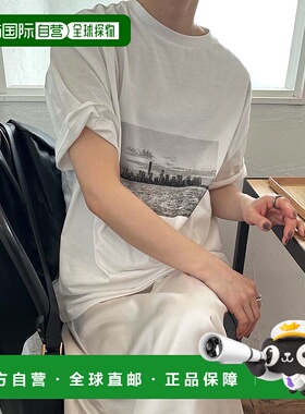 1h可退 日本直邮select MOCA by son 女士印花宽松短袖T恤 300014