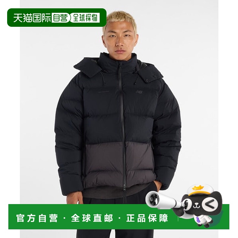 日本直邮New Balance 彩色拼接羽绒服 [98348949] 灰色